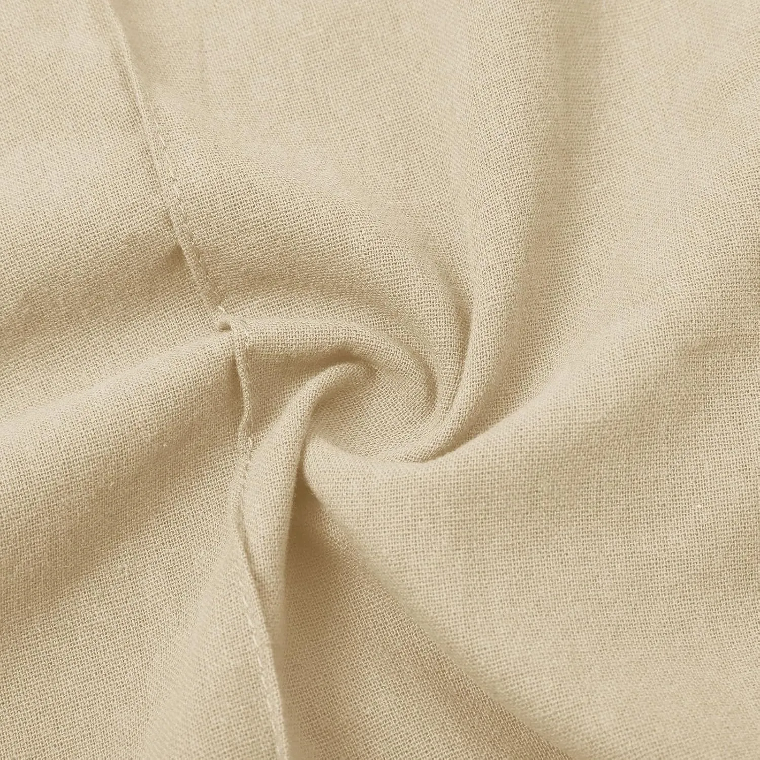 Linen Pants Women Summer Casual Loose Plus Size Straight Leg Pants Drawstring High Waisted Pants Trousers with Pockets
