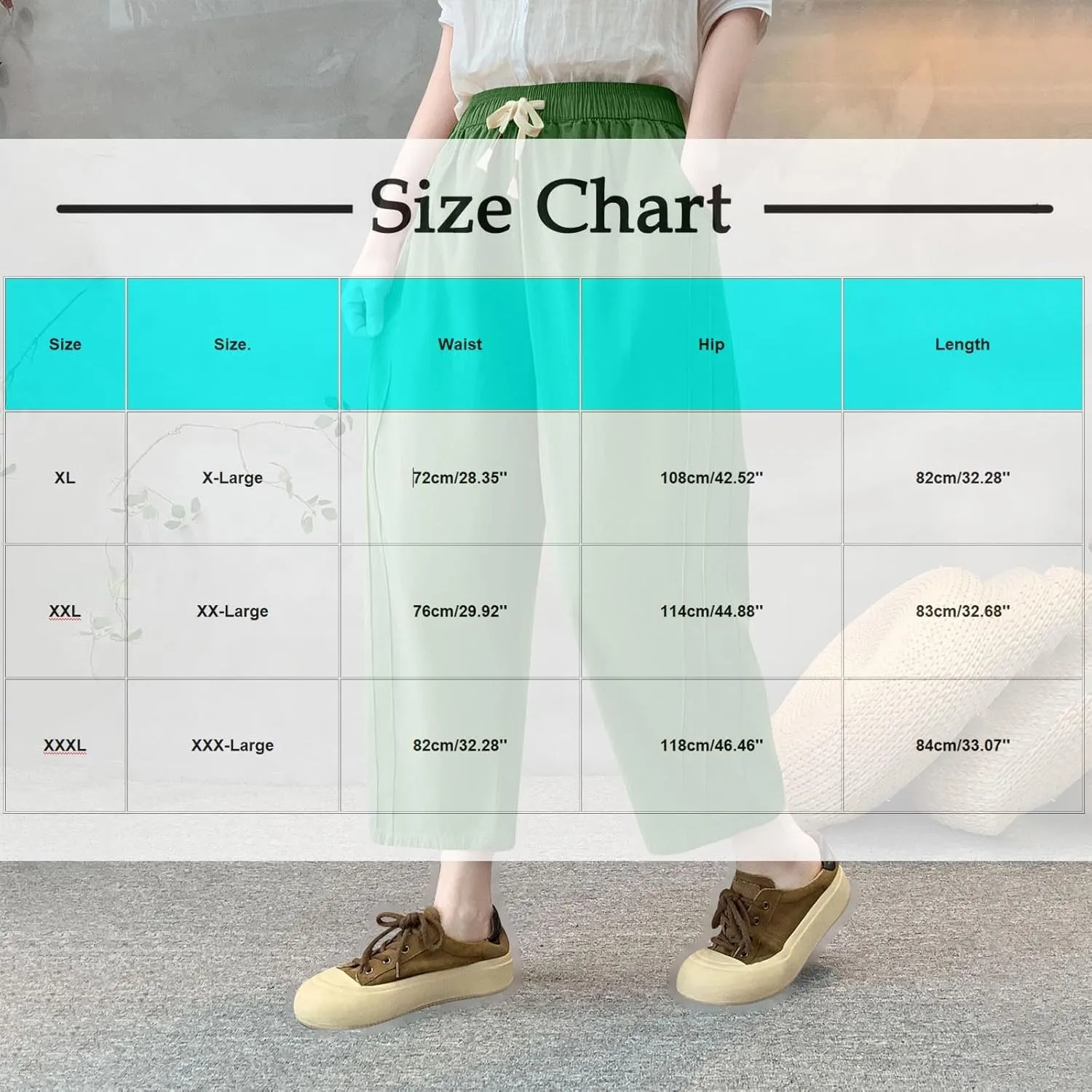 Lmdudan Women Linen Cotton Capri Pants Loose Fit Elastic Waist Wide Leg Baggy Pants 2025 Summer Drawstring Cropped Trousers