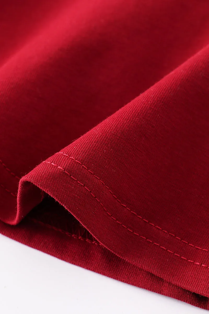 Maroon Basic Skort