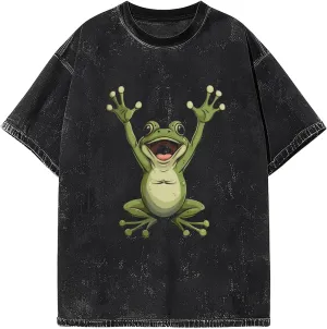 Men Oversized T Shirts Vintage Tee Loose Fit Short Sleeve Casual Streetwear Baggy Washed Unisex Tops