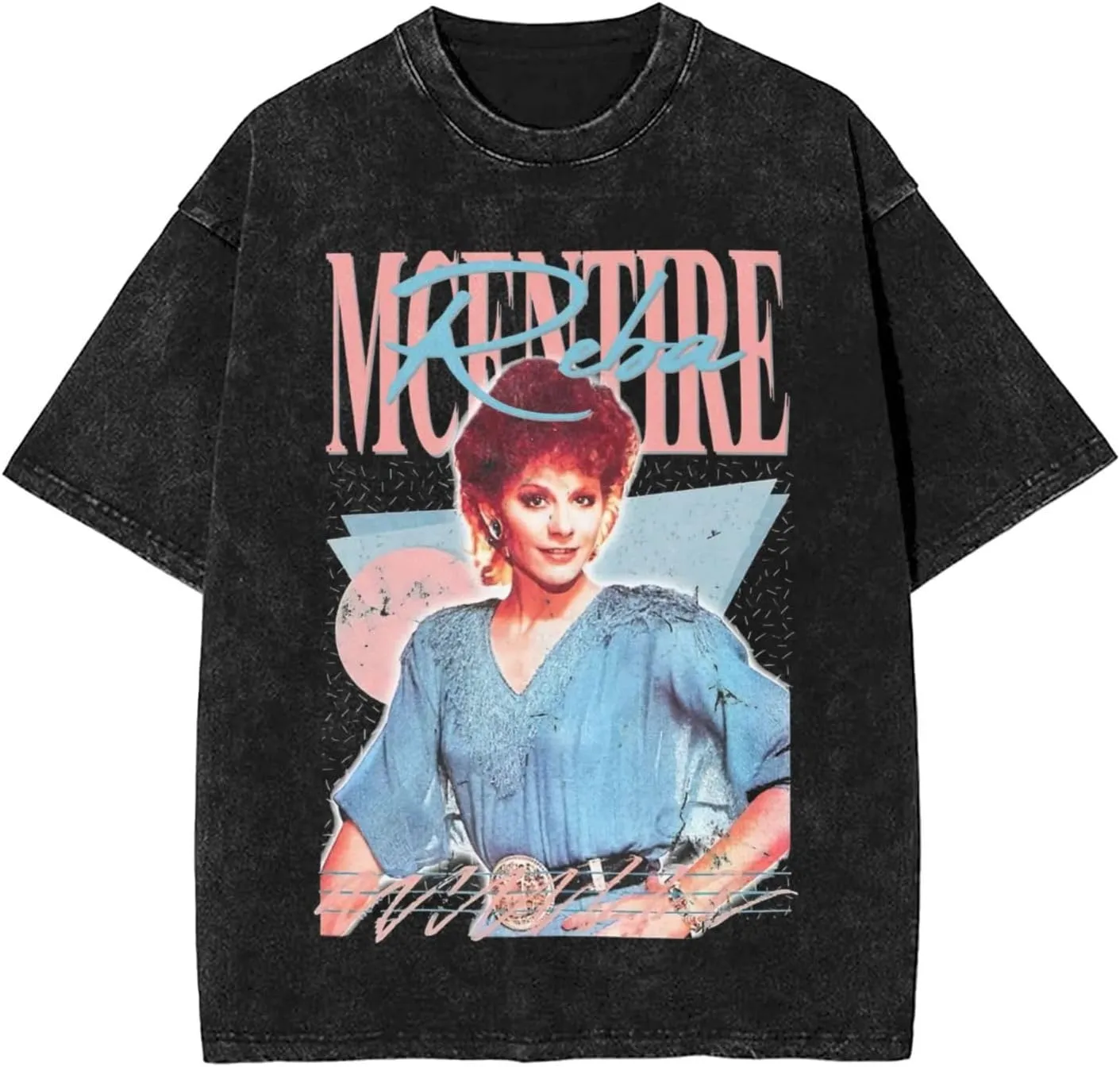 Men Vintage Oversized Drop Shoulder Funny T Shirts Loose Wash Solid Tee Top