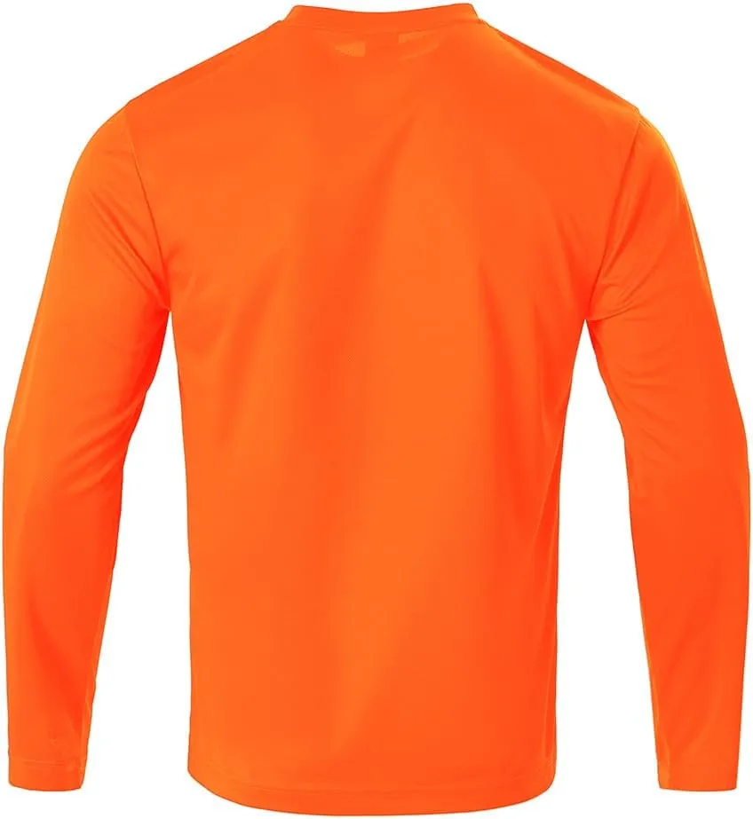 Mens Active Athletic T-Shirts Quick Dry Crew Neck Tees Fishing Hiking Long Sleeve Shirt Multipack