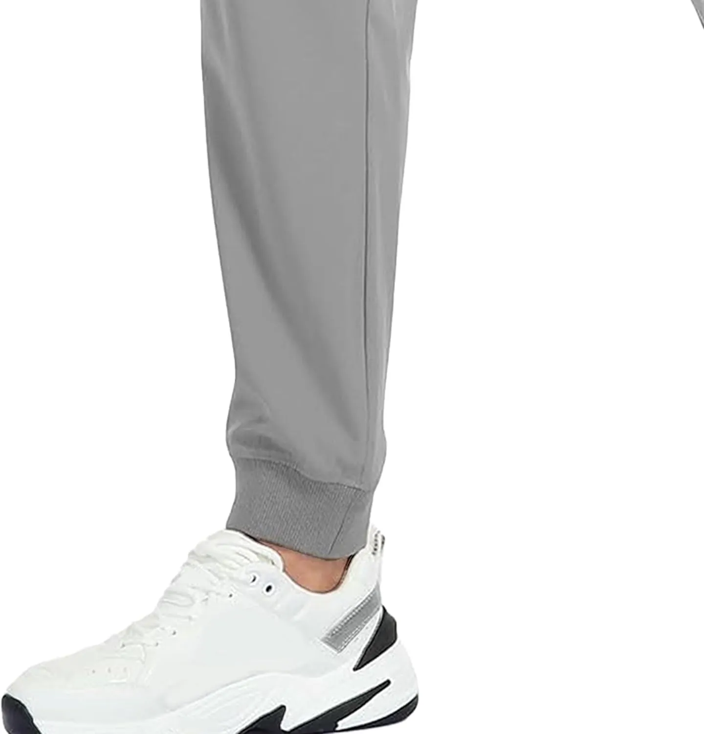 Men's Casual Slim Fit Comfort Joggers Pants Stretch Drawstring Hiking Trousers Solid Elastic Waist Athletic Sweatpants