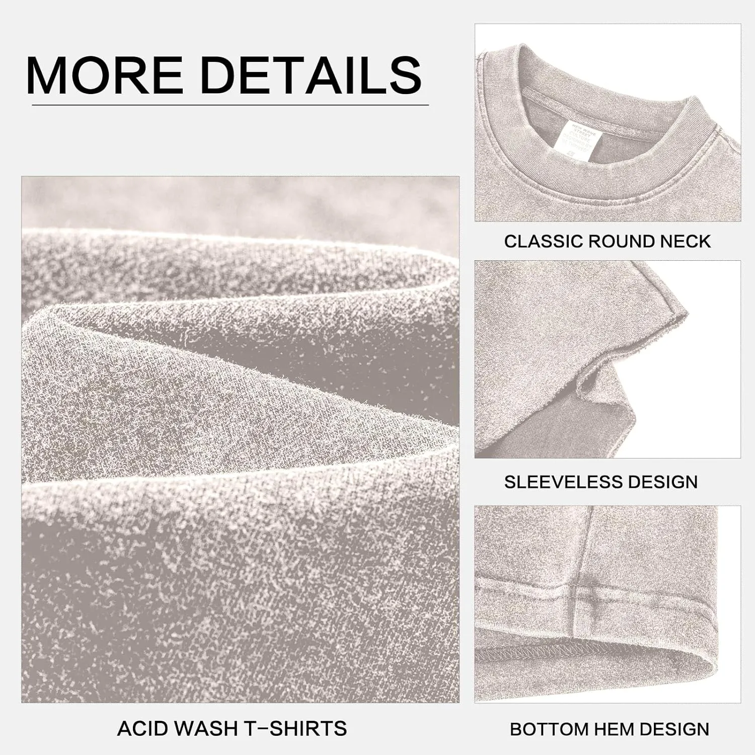 Mens Cotton Sleeveless Tank Tops Cut Off Muscle Gym T Shirts Running Beach Loose Fit Tees