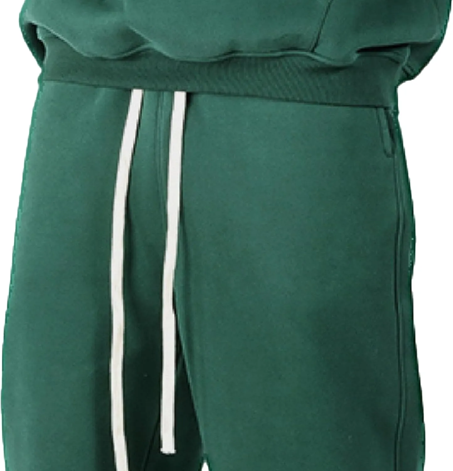 Men's Cotton Straight Leg Workout Pants Loose Fit Solid Drawstring Trousers Casual Athletic Outdoor Fall Pants