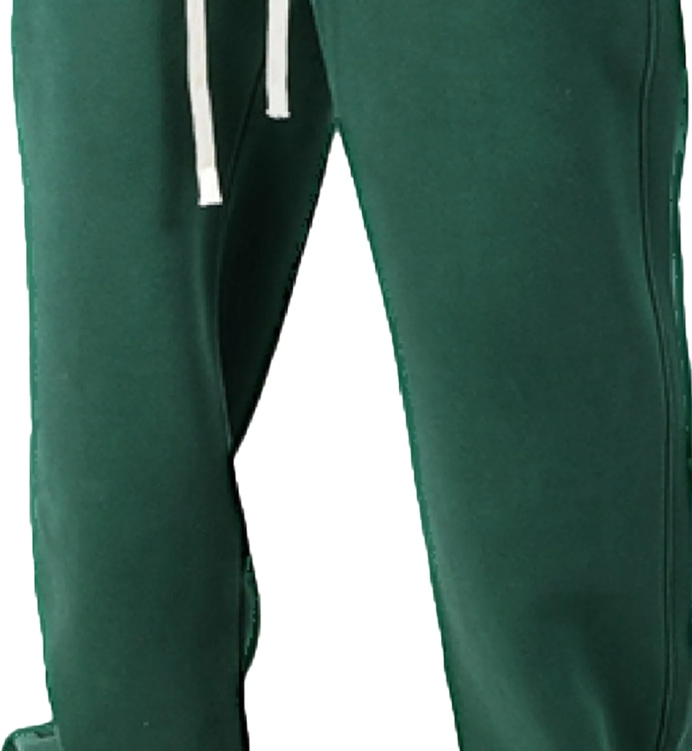 Men's Cotton Straight Leg Workout Pants Loose Fit Solid Drawstring Trousers Casual Athletic Outdoor Fall Pants