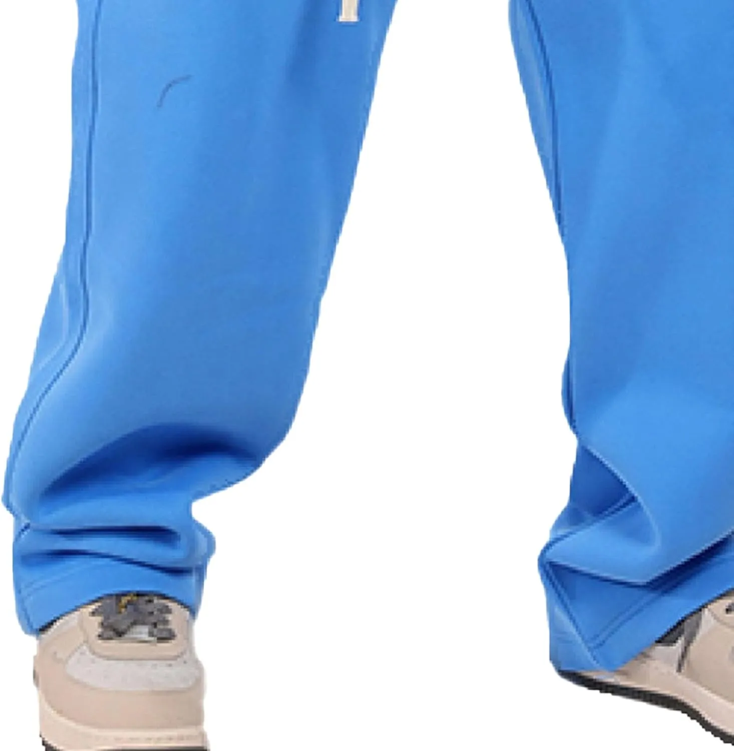 Men's Cotton Straight Leg Workout Pants Loose Fit Solid Drawstring Trousers Casual Athletic Outdoor Fall Pants