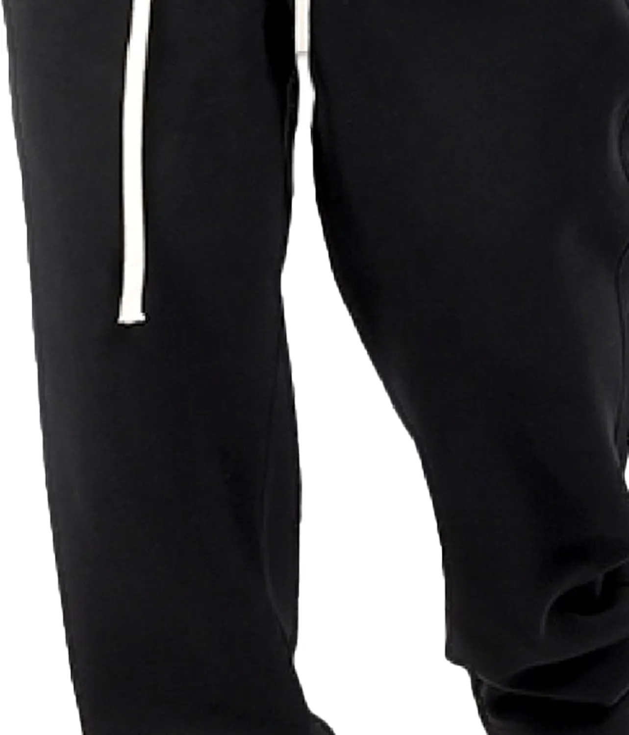Men's Cotton Straight Leg Workout Pants Loose Fit Solid Drawstring Trousers Casual Athletic Outdoor Fall Pants