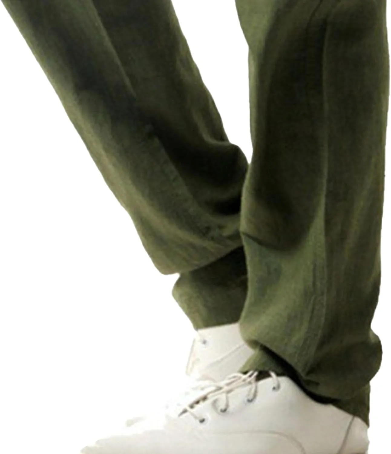 Men's Drawstring Cotton Linen Summer Pants Lightweight Solid Casual Beach Trousers Baggy Straight Leg Basic Pants