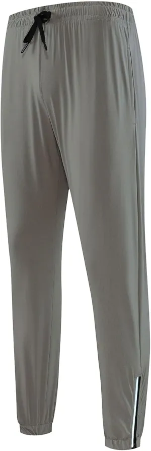 Men's Drawstring Lightweight Tapered Pants Quick Dry Loose Fit Athletic Trousers Solid Gym Summer Sweatpants