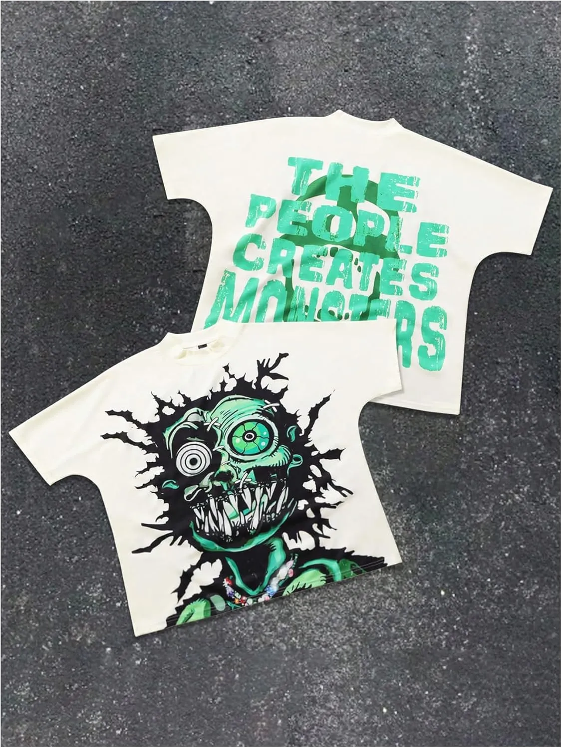 Men's Figure Y2K Graphic Tee Shirt Vintage Short Sleeve Crew Neck Novelty T-Shirts