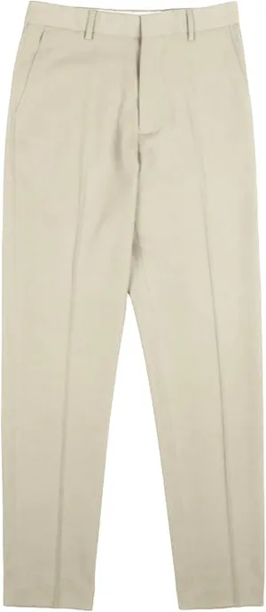 Men'S Flat Front Straight Fit Dress Pant Casual Skinny Stretch Chinos Pants Slim Fit Business Pant With Pocket (31,Apricot), Apricot, 31