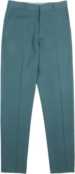 Men's Flat Front Straight Fit Dress Pant Casual Skinny Stretch Chinos Pants Slim Fit Business Pant with Pocket (33,Dark Green)