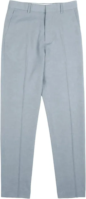 Men's Flat Front Straight Fit Dress Pant Casual Skinny Stretch Chinos Pants Slim Fit Business Pant with Pocket (34,Grey)