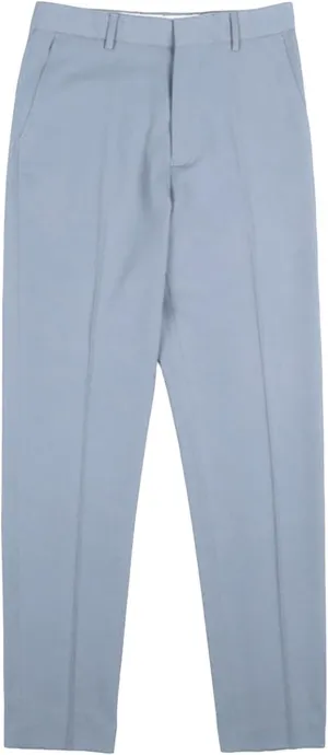 Men's Flat Front Straight Fit Dress Pant Casual Skinny Stretch Chinos Pants Slim Fit Business Pant with Pocket (36,Light Blue)