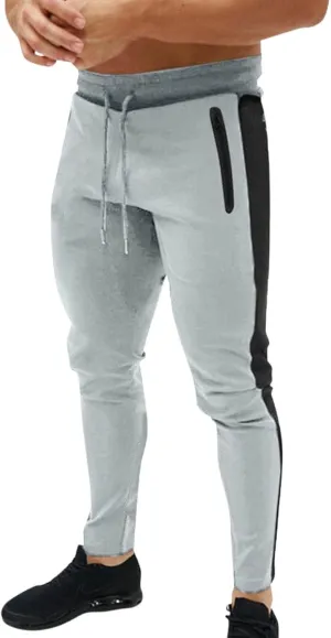 Mens Hiking Outdoor Recreation Pants Thigh Mesh Gym Jogger Pants with Zipper Pockets Mens Sweatpants Men Pants Casual