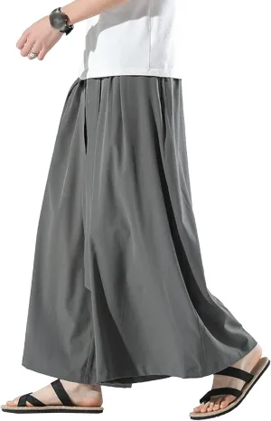 Men's Oversize Casual Chinese Pants Straight Leg Stylish Outdoor Trousers Solid Drawstring Vintage Sweatpants