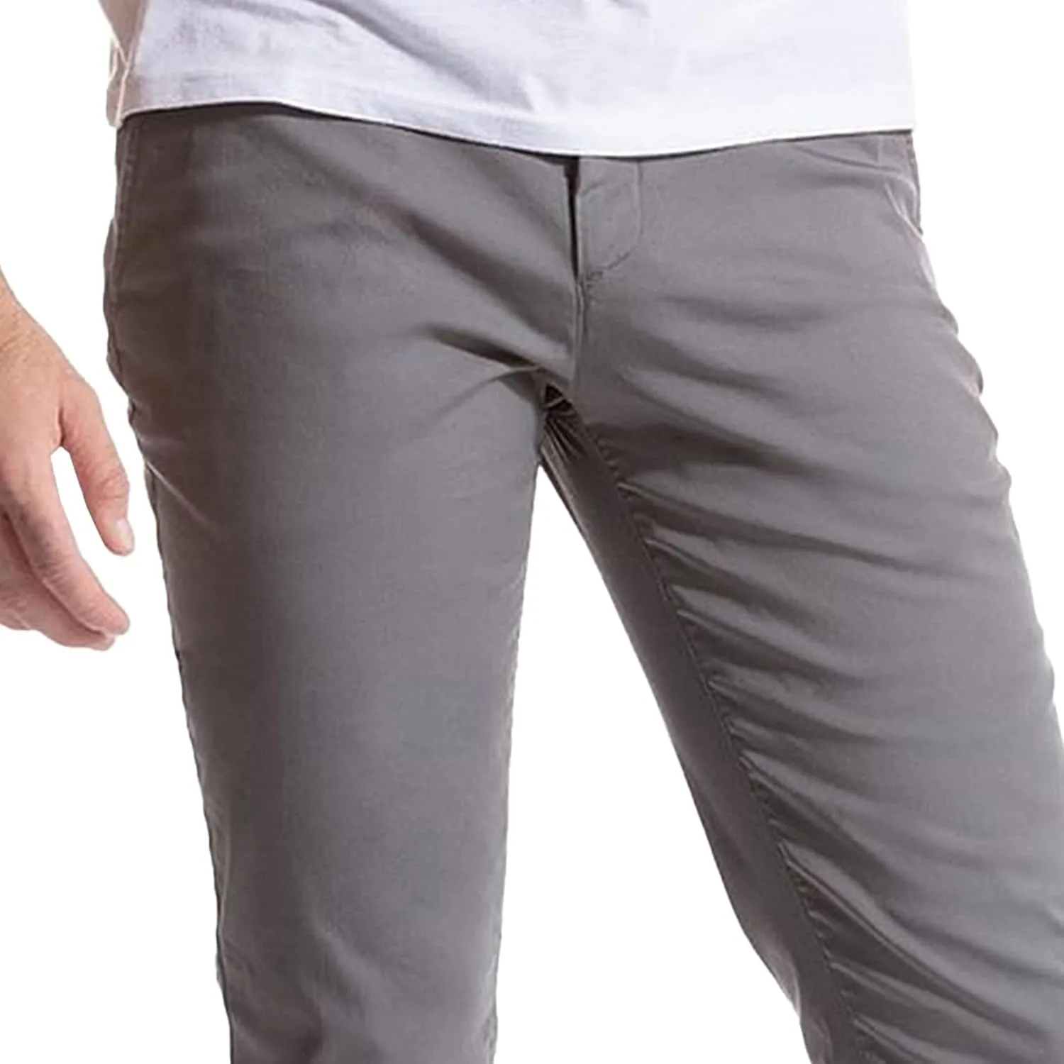 Men's Quick Dry Regular Fit Outdoor Pants Casual Straight Leg Hiking Trousers Basic Solid Summer Long Pants