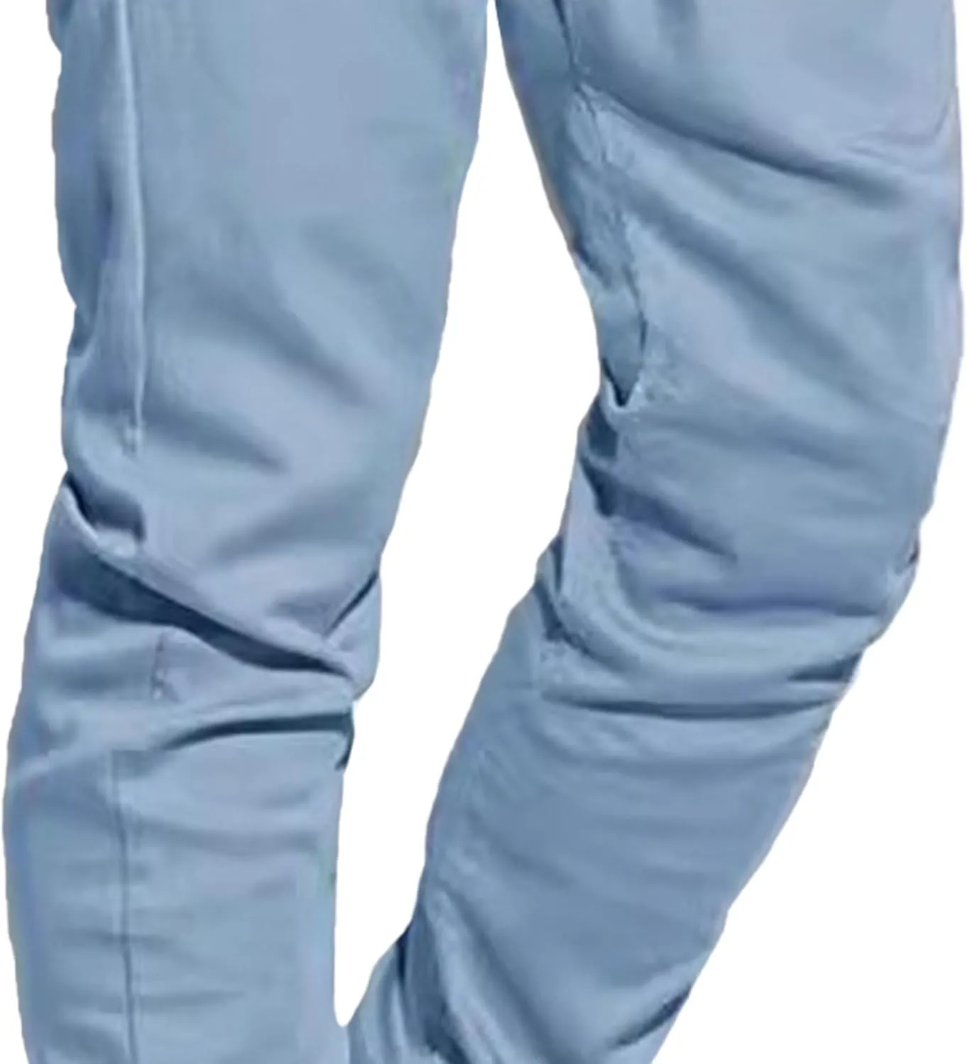 Men's Slim Fit Elastic Waist Running Pants Solid Cotton Jogging Trousers Drawstring Hiking Outdoor Sweatpants