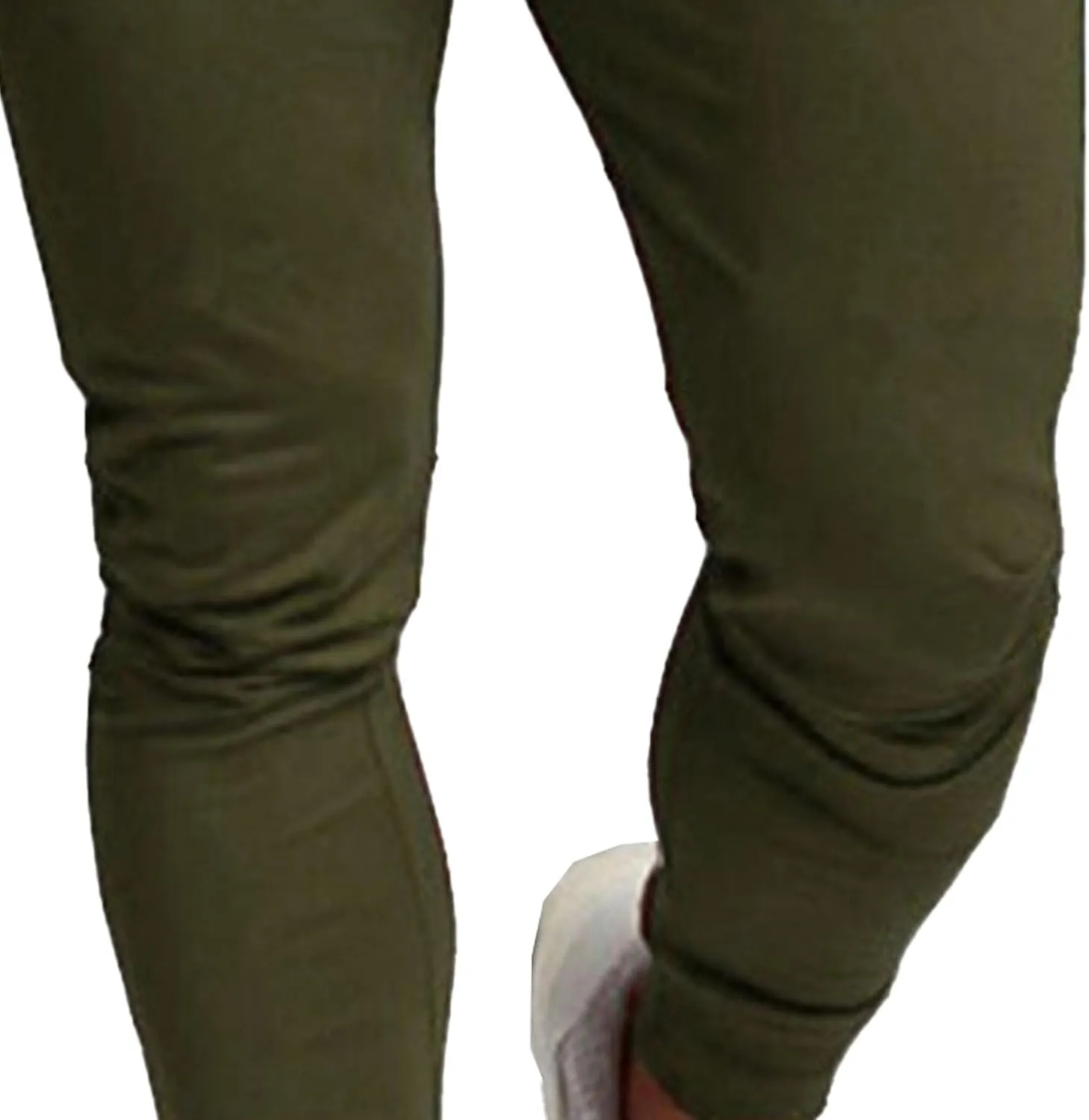 Men's Slim Fit Solid Drawstring Pants Cotton Casual Joggers Athletic Trousers Elastic Waist Stretch Hiking Sweatpants