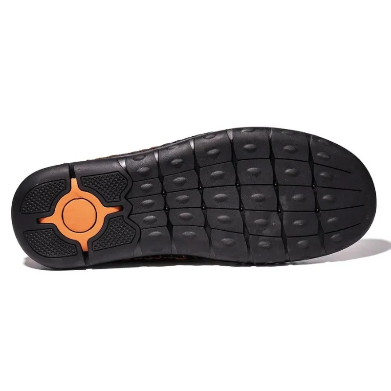 Men's Stitch Design Leather Shoes