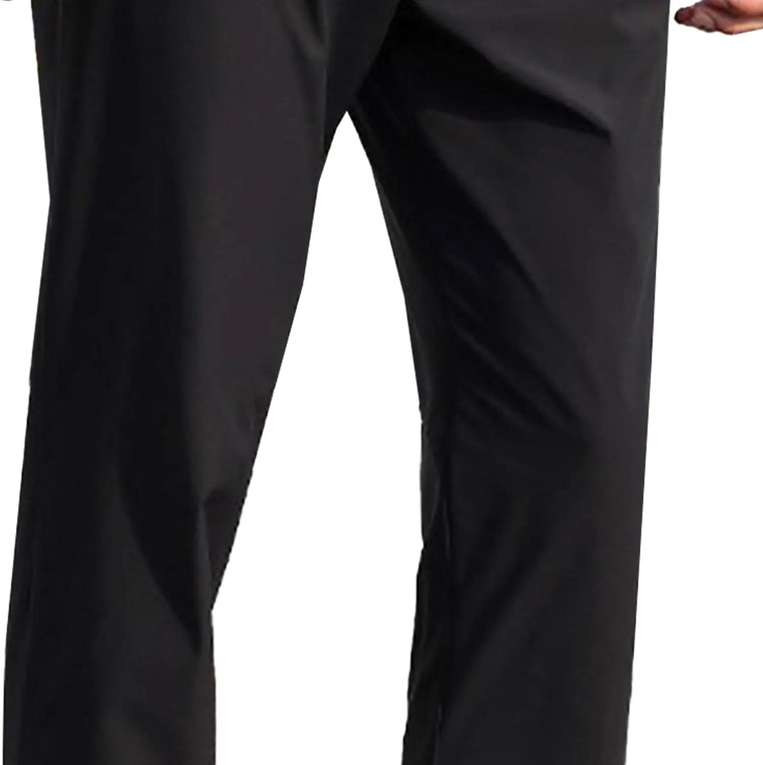 Men's Straight Leg Drawstring Workout Pants Stretch Slim Fit Athletic Trousers Quick Dry Casual Summer Sweatpants