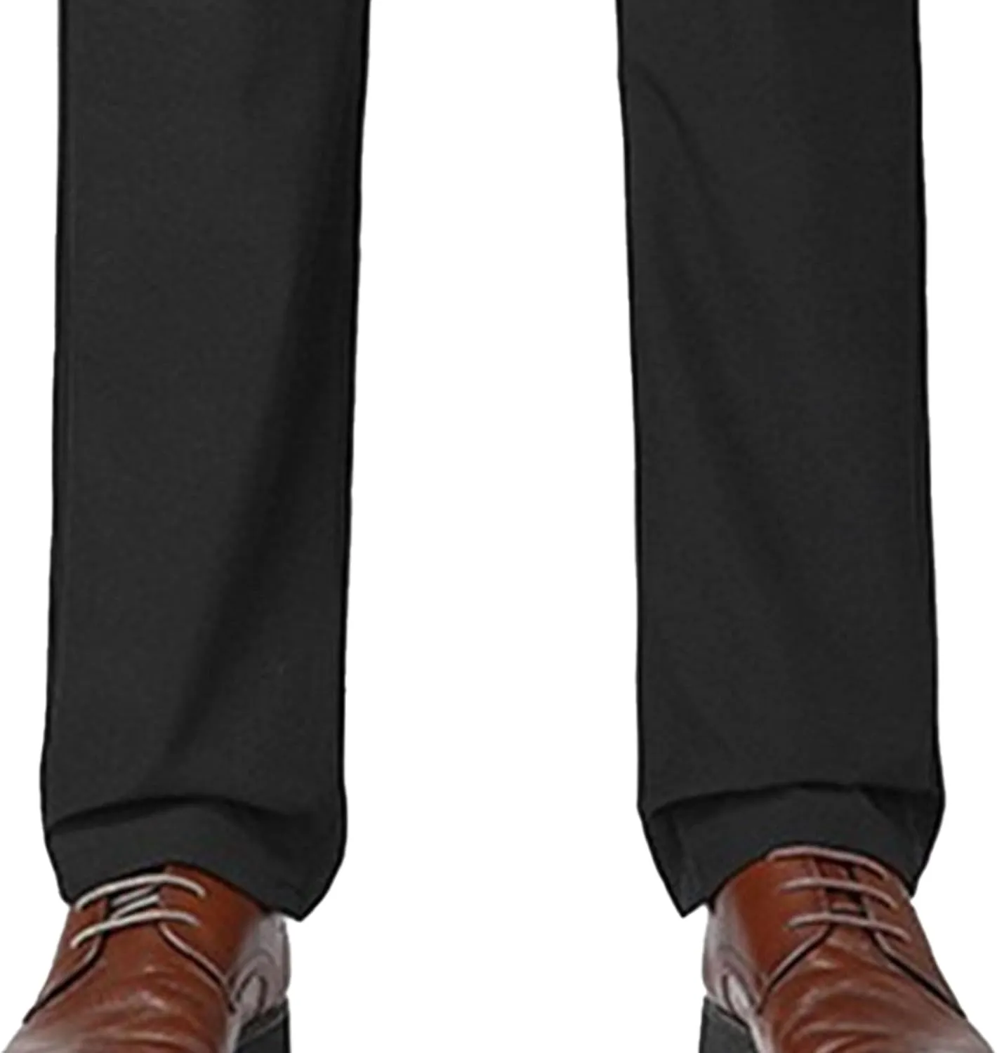 Men's Stretch Casual Straight Leg Dress Pants Drawstring Elastic Waist Solid Trousers Quick Dry Summer Outdoor Pants