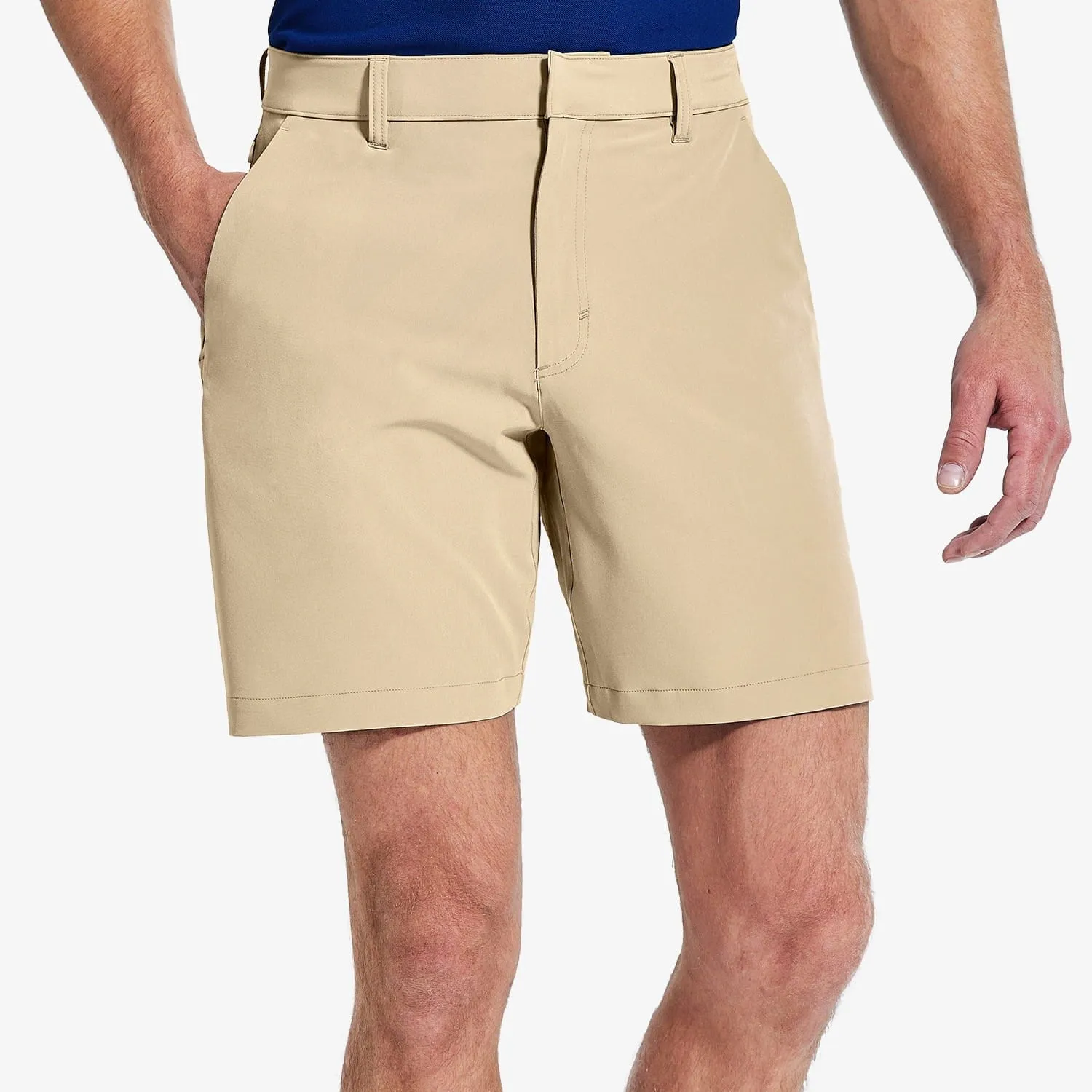 Men's Stretch Golf Shorts 5 Pockets 8" Quick Dry Shorts