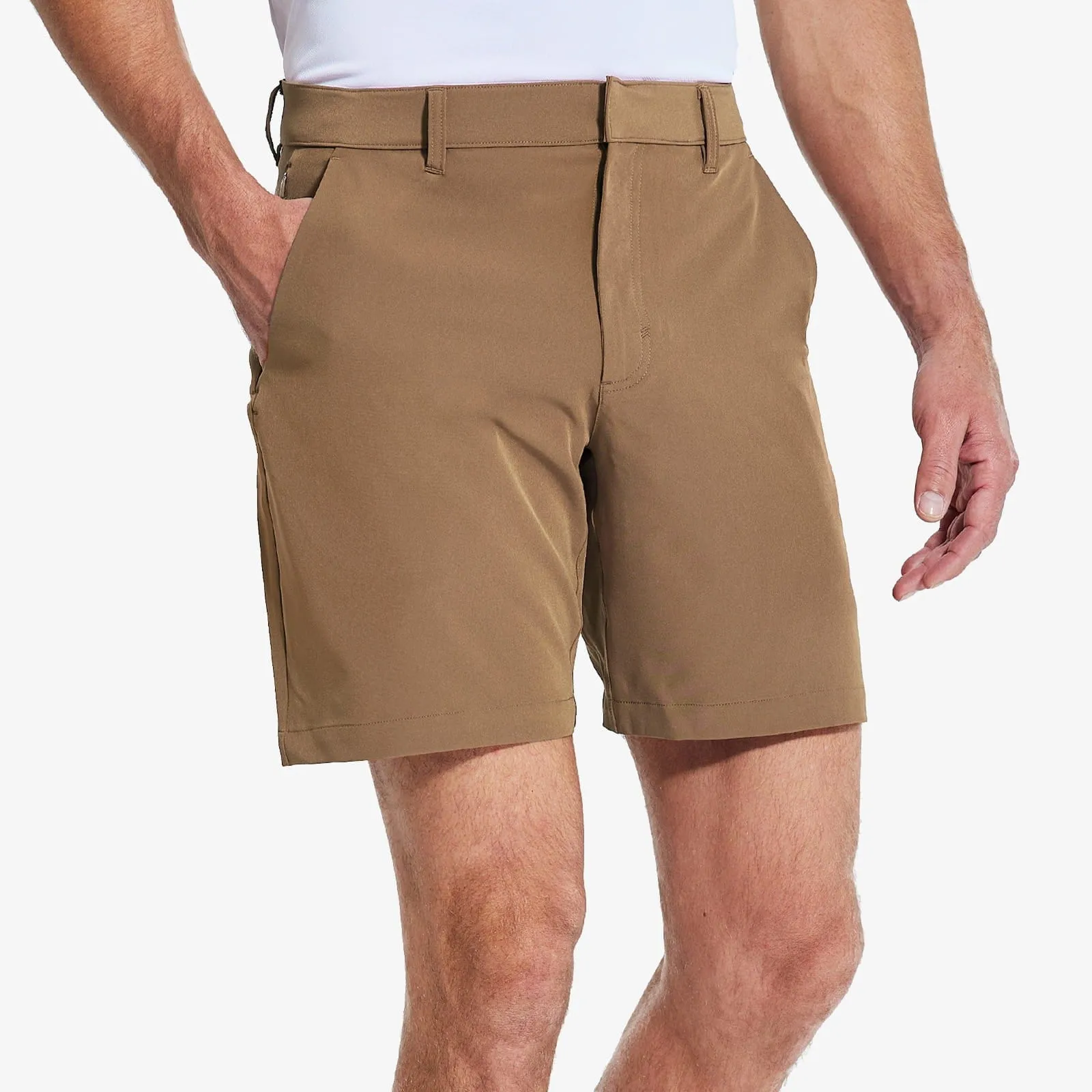 Men's Stretch Golf Shorts 5 Pockets 8" Quick Dry Shorts