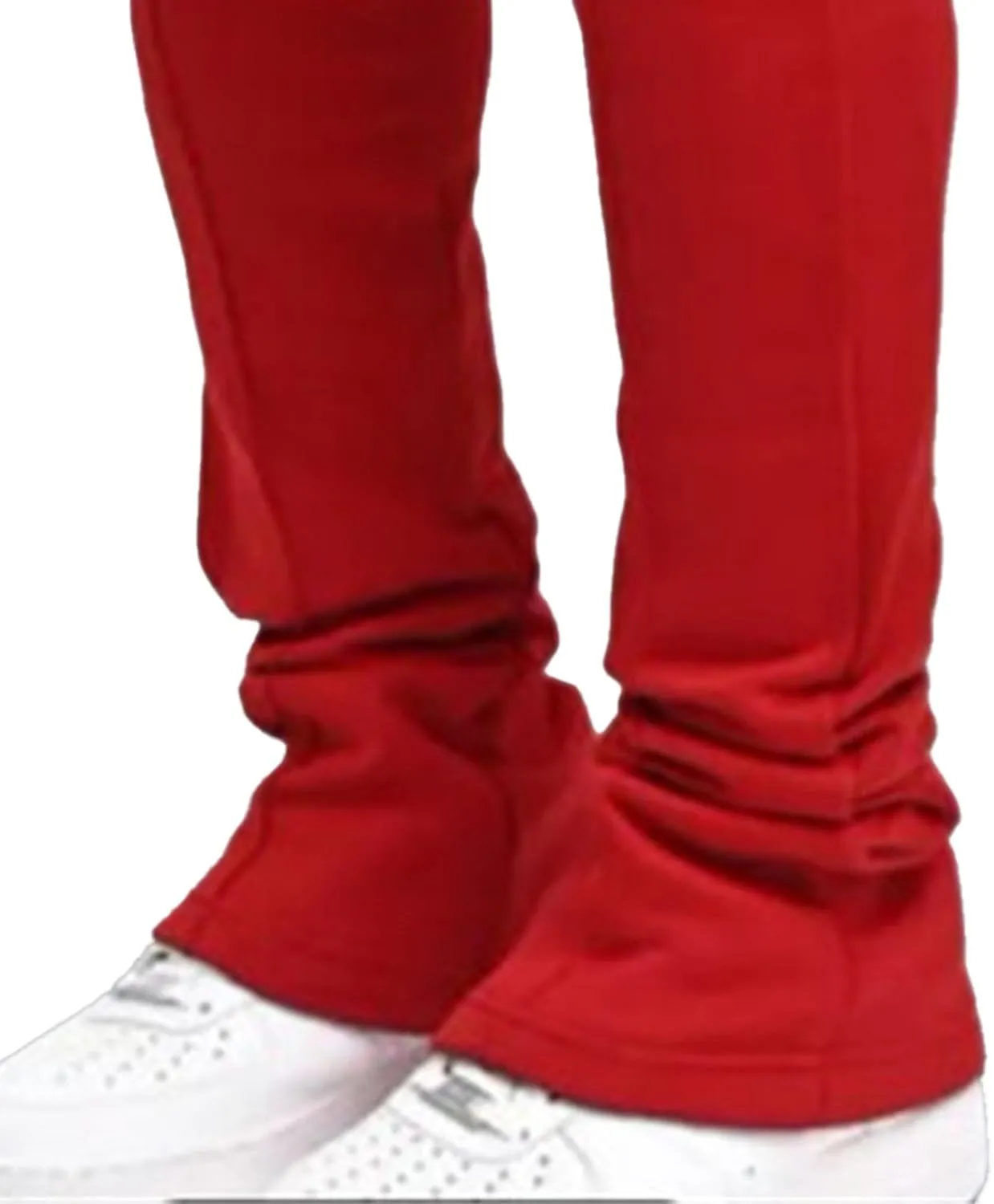 Men's Stylish Slim Fit Streetwear Pants Drawstring Casual Tapered Trousers Solid Elastic Waist Outdoor Pants
