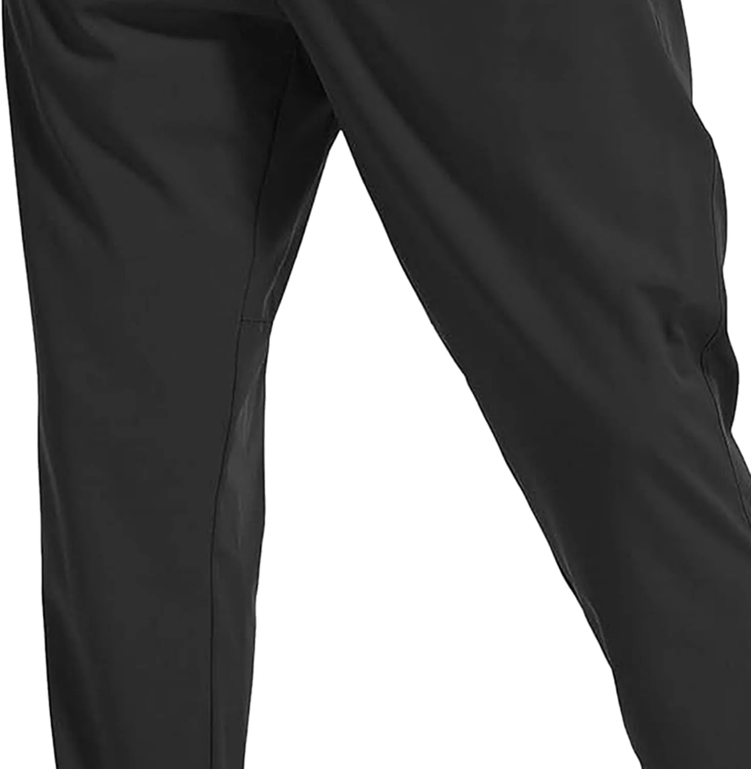 Men's Summer Drawstring Joggers Pants Stretch Elastic Waist Hiking Trousers Casual Solid Slim Fit Outdoor Pants