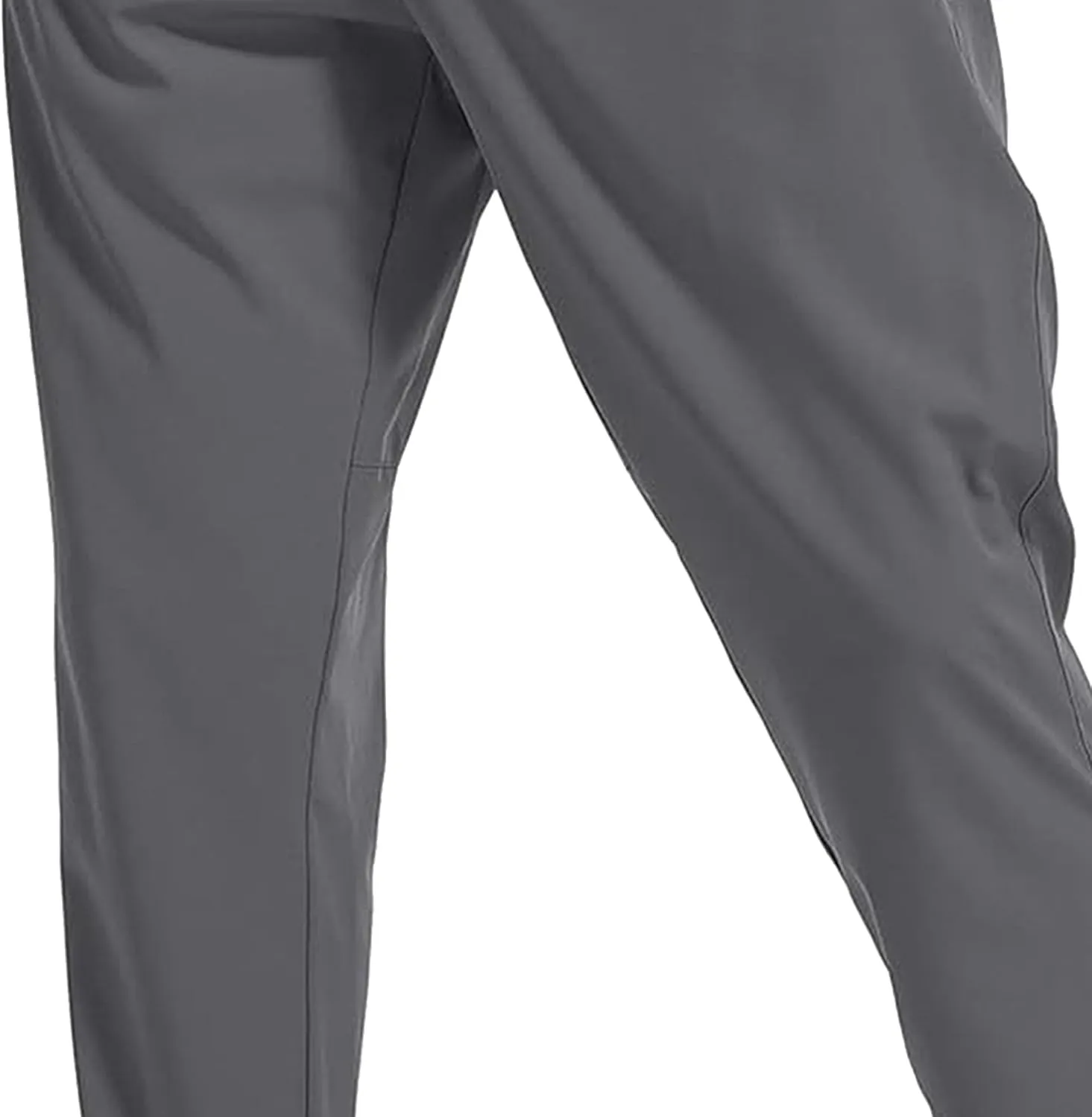 Men's Summer Drawstring Joggers Pants Stretch Elastic Waist Hiking Trousers Casual Solid Slim Fit Outdoor Pants