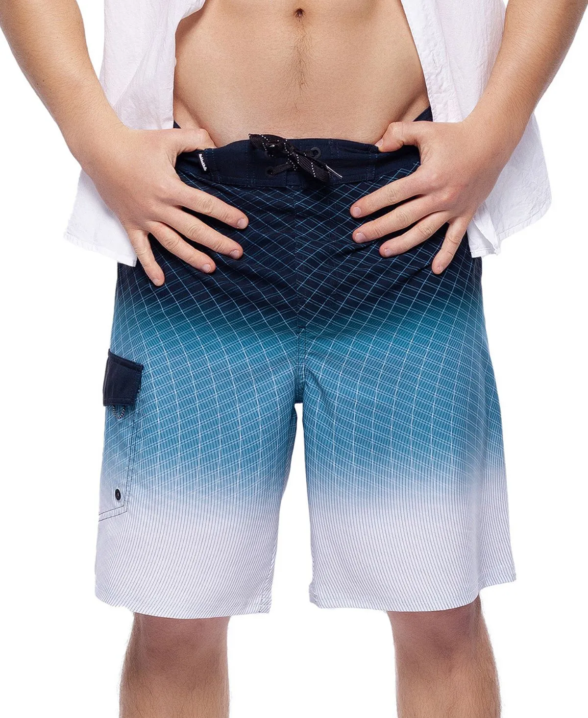 Men's Swim Shorts Without Mesh Lining, 9 Inch quick-drying swimming trunks with elastic waistband, size up to 2XL Rokka&Rolla