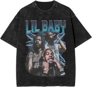Mens Vintage Oversized Drop Shoulder Novelty T-Shirts Loose Wash Solid Tee Tops