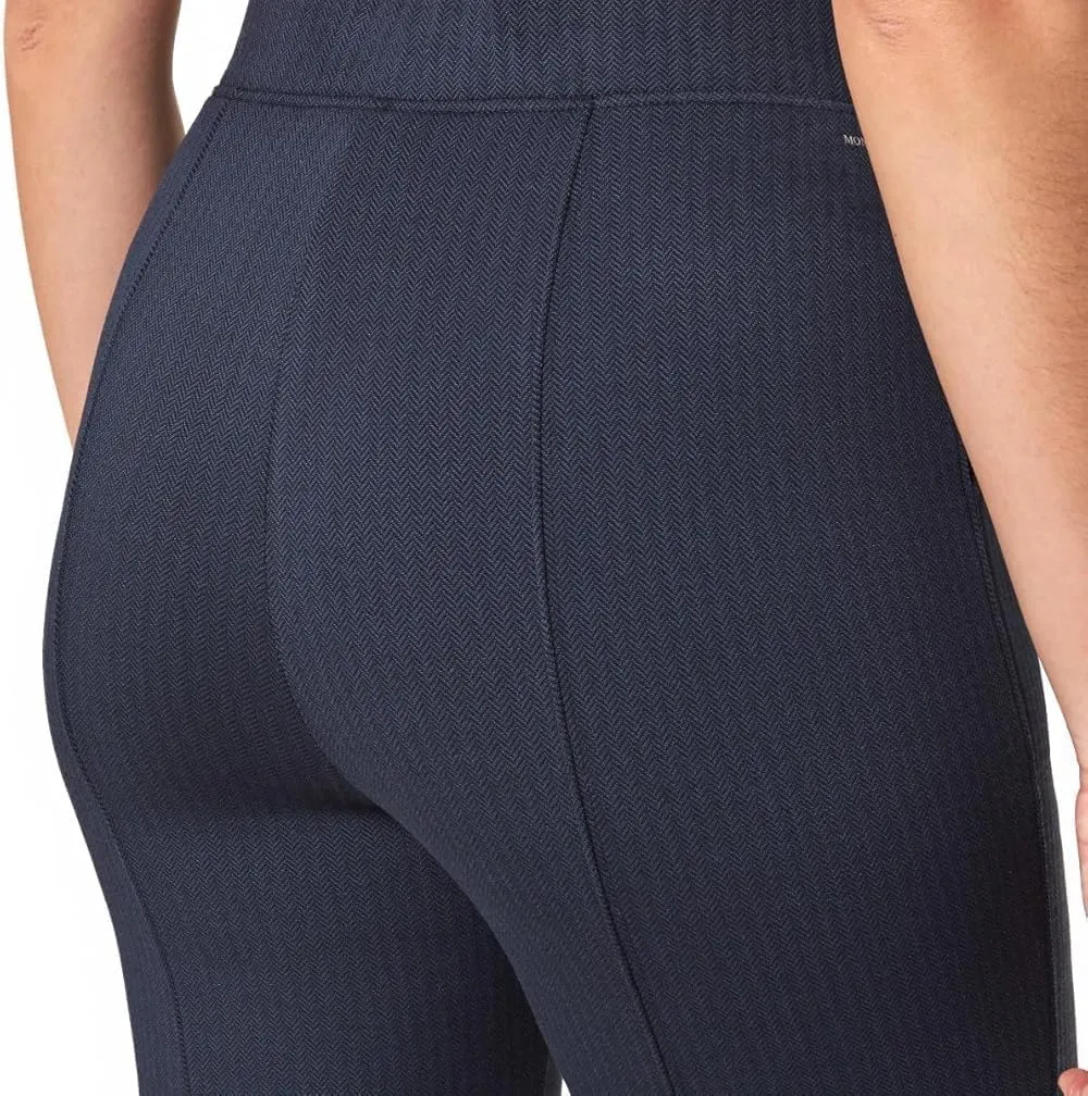 Mondetta Women's Pull-On Herringbone Straight Leg Pants
