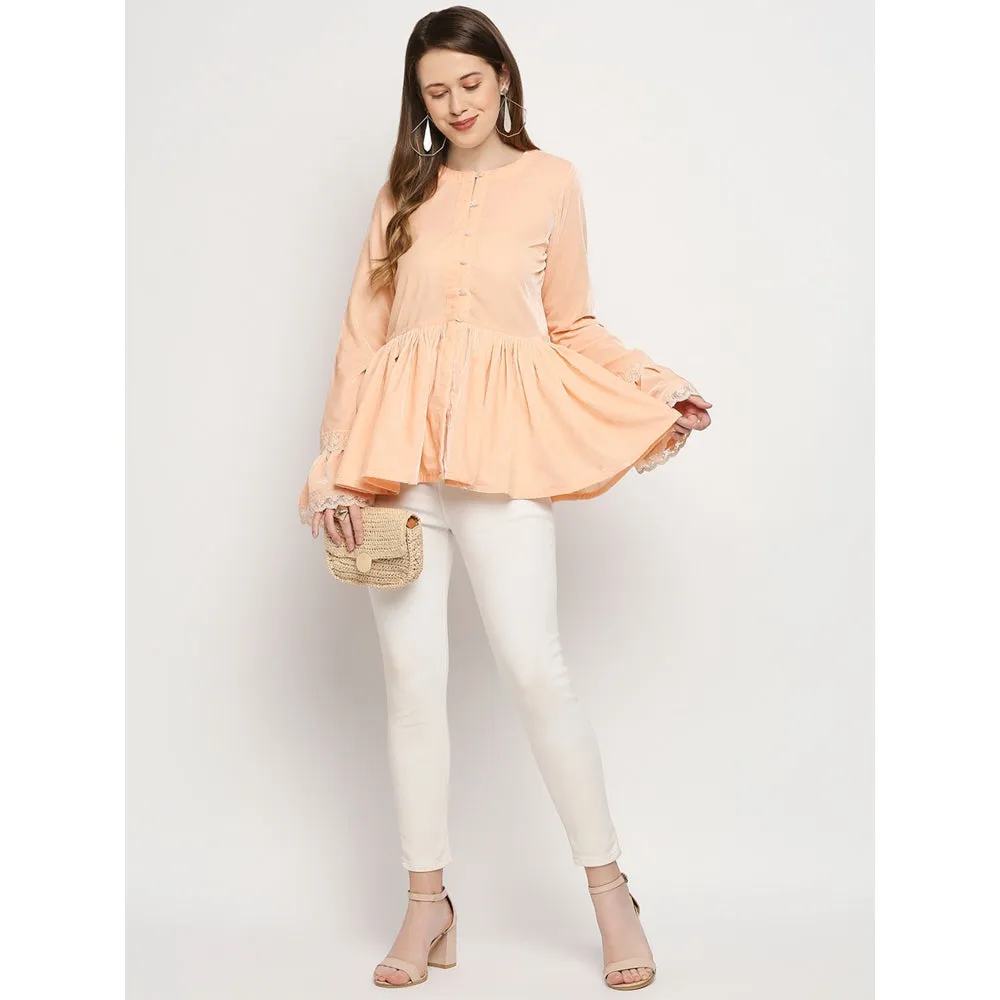 Monk & Mei Taj-Jacket-Peach