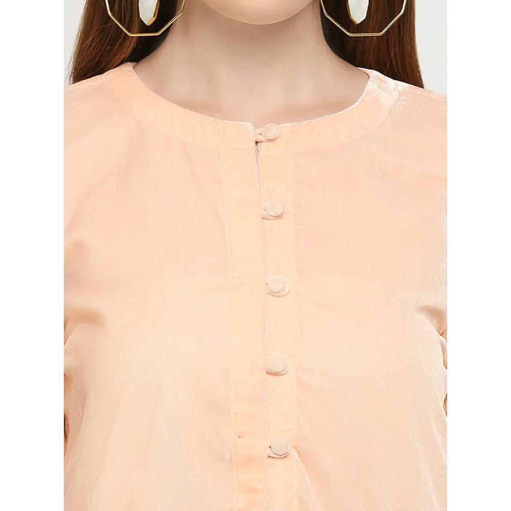 Monk & Mei Taj-Jacket-Peach