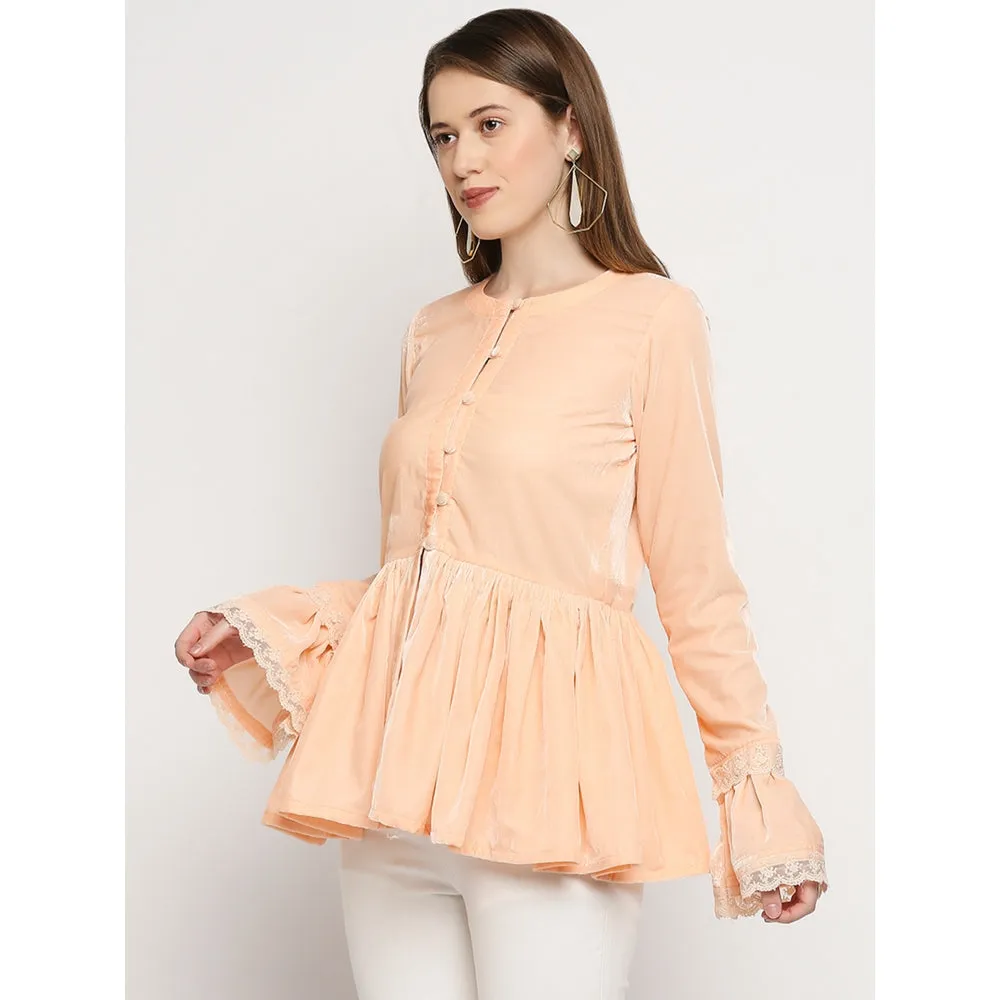 Monk & Mei Taj-Jacket-Peach