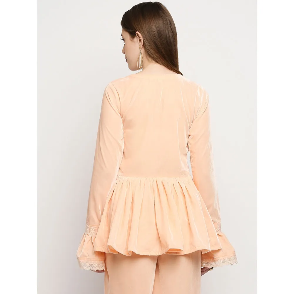 Monk & Mei Taj-Jacket-Peach