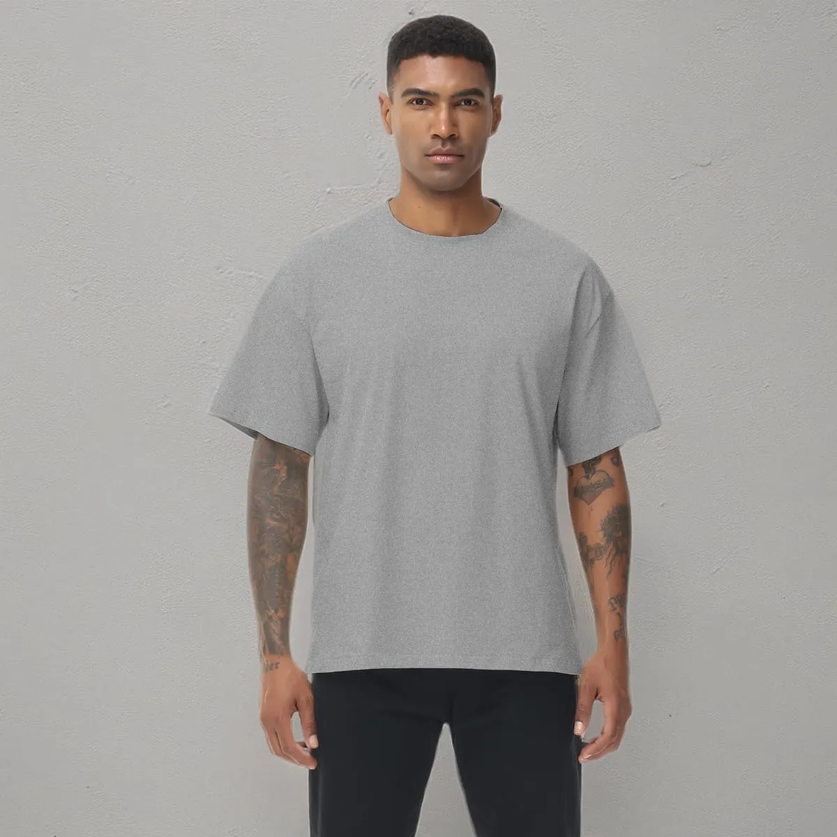 Muscle Killer 1/2pack Mens T Shirt Gym Workout Dry Fit Short Sleeve Athletic Fitness Crew Neck Tee Shirts Casual Loose Fit
