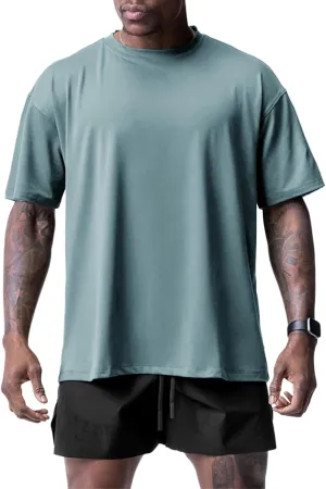 Muscle Killer 1/2pack Mens T Shirt Gym Workout Dry Fit Short Sleeve Athletic Fitness Crew Neck Tee Shirts Casual Loose Fit