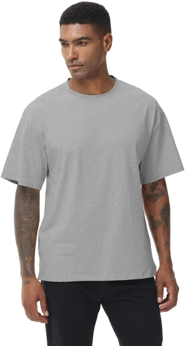 Muscle Killer 1/2pack Mens T Shirt Gym Workout Dry Fit Short Sleeve Athletic Fitness Crew Neck Tee Shirts Casual Loose Fit