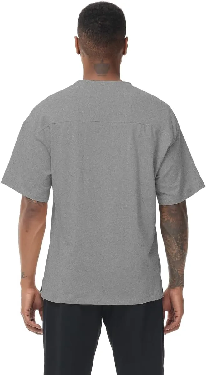 Muscle Killer 1/2pack Mens T Shirt Gym Workout Dry Fit Short Sleeve Athletic Fitness Crew Neck Tee Shirts Casual Loose Fit