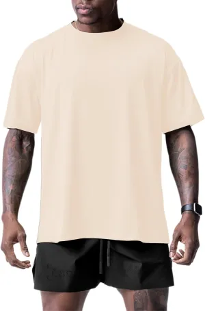 Muscle Killer 1/2pack Mens T Shirt Gym Workout Dry Fit Short Sleeve Athletic Fitness Crew Neck Tee Shirts Casual Loose Fit