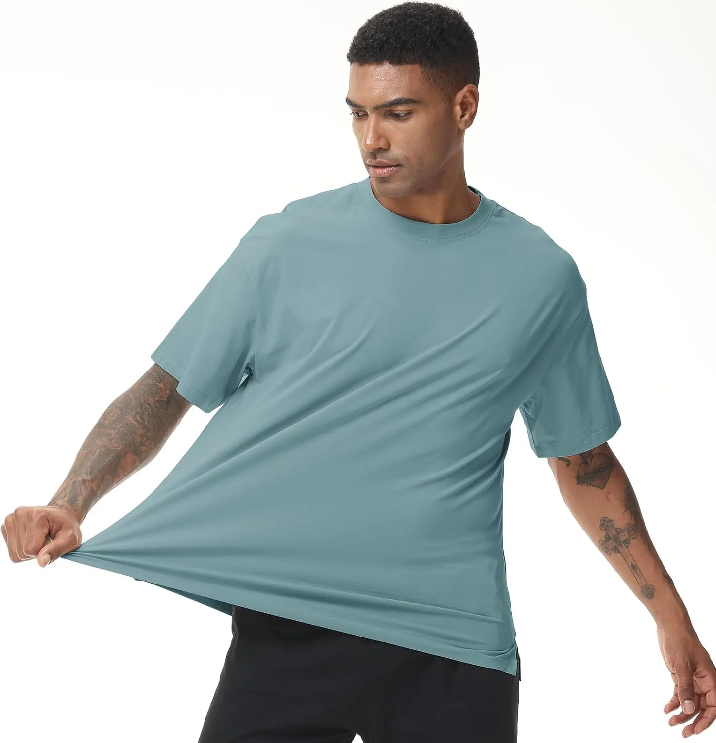 Muscle Killer 1/2pack Mens T Shirt Gym Workout Dry Fit Short Sleeve Athletic Fitness Crew Neck Tee Shirts Casual Loose Fit