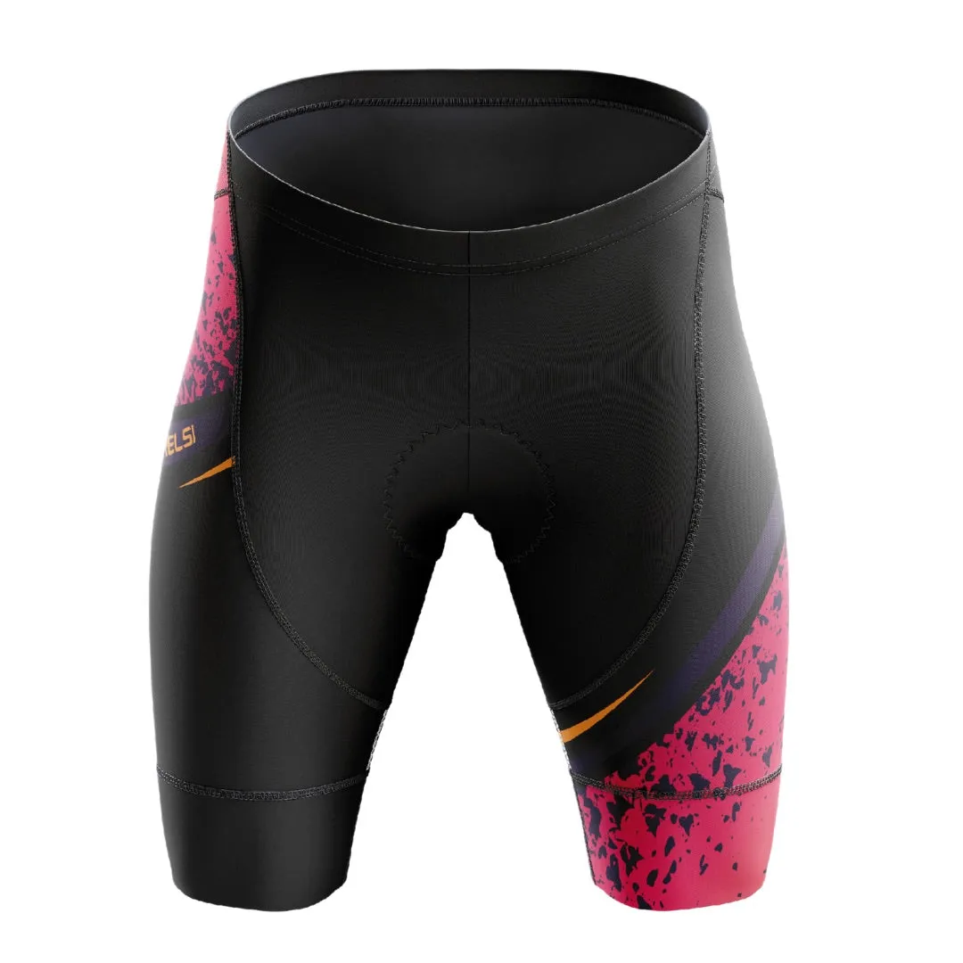 Orange Volcano | Women's Short Sleeve Cycling Set