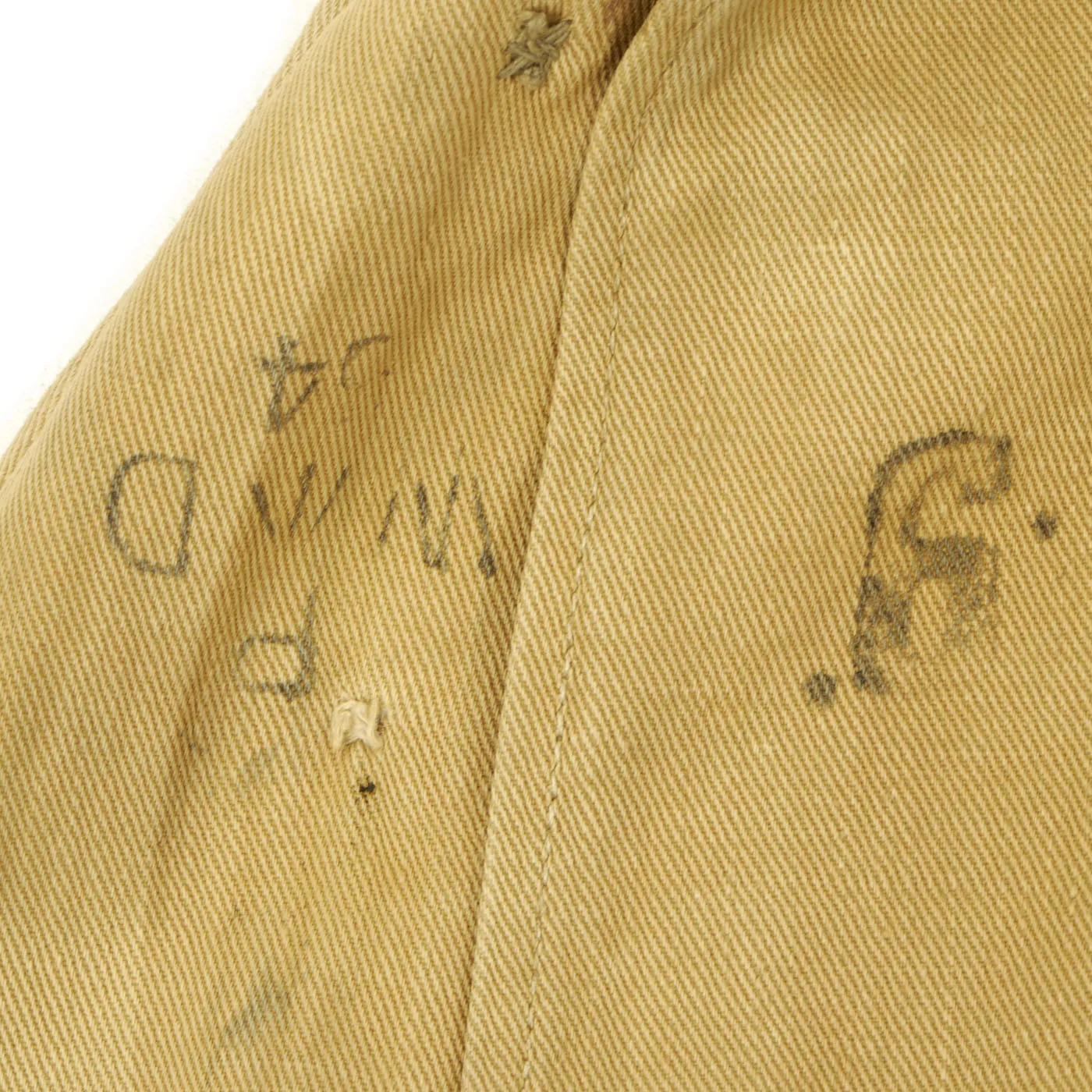 Original British Made WWII U.S. Ike Jacket with Theater Made CBI Insignia - China/Burma/India
