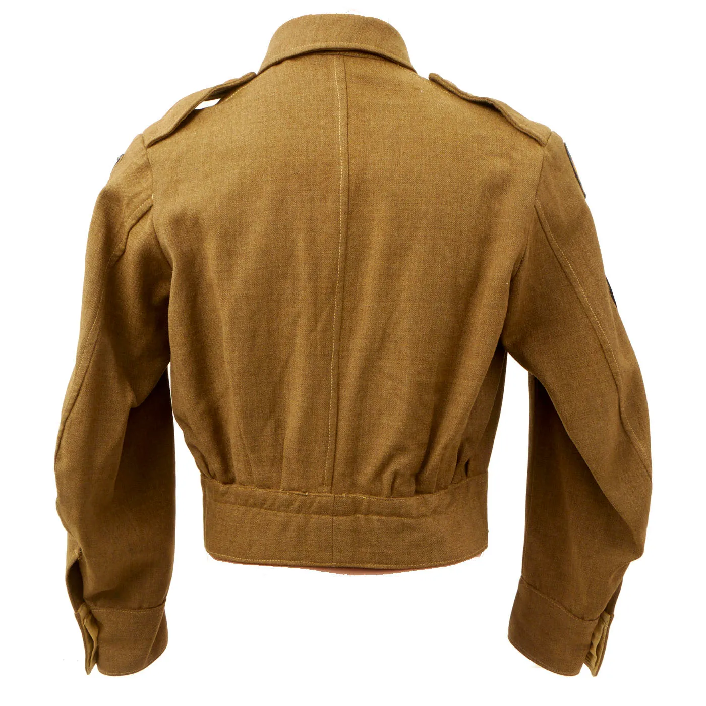 Original British Made WWII U.S. Ike Jacket with Theater Made CBI Insignia - China/Burma/India