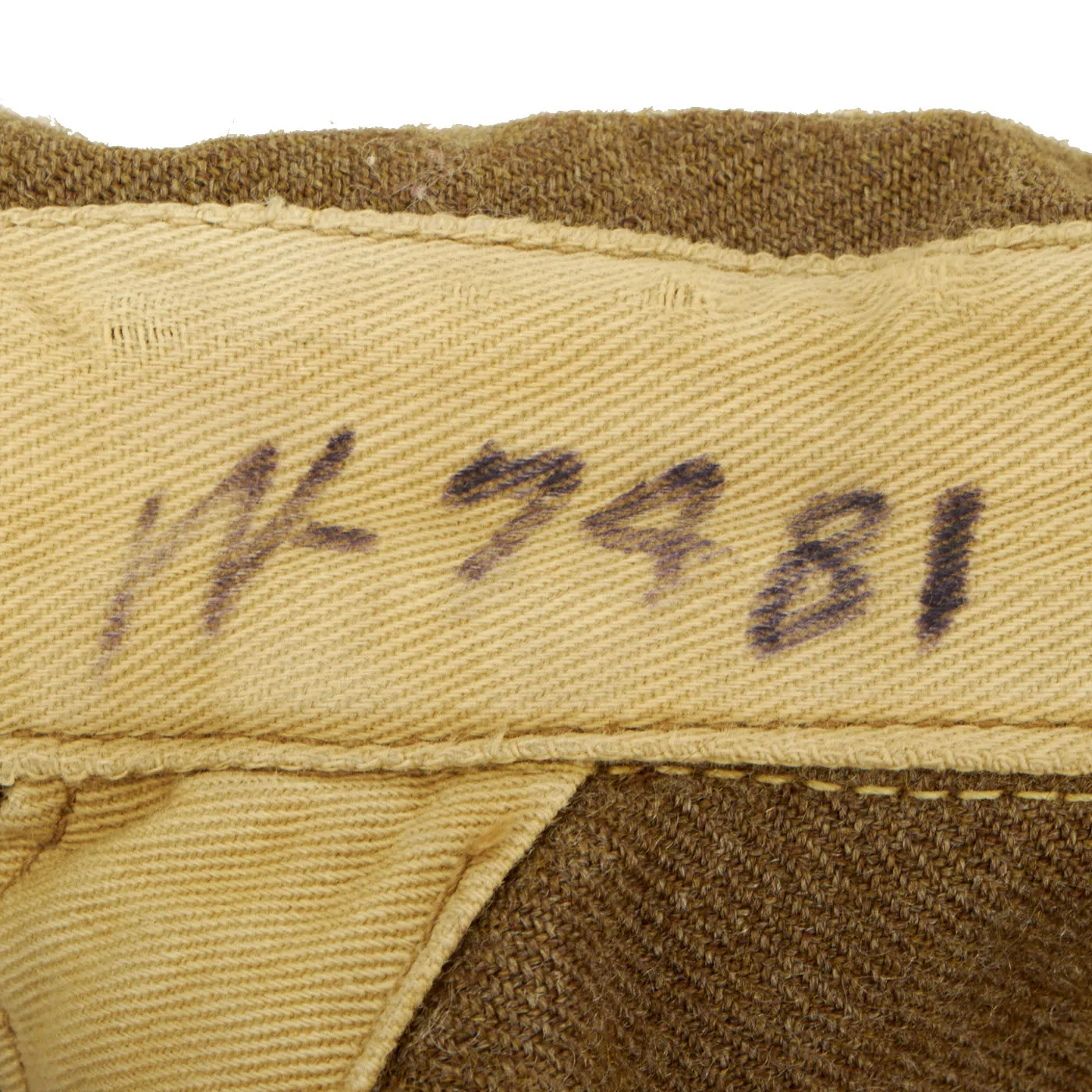 Original British Made WWII U.S. Ike Jacket with Theater Made CBI Insignia - China/Burma/India