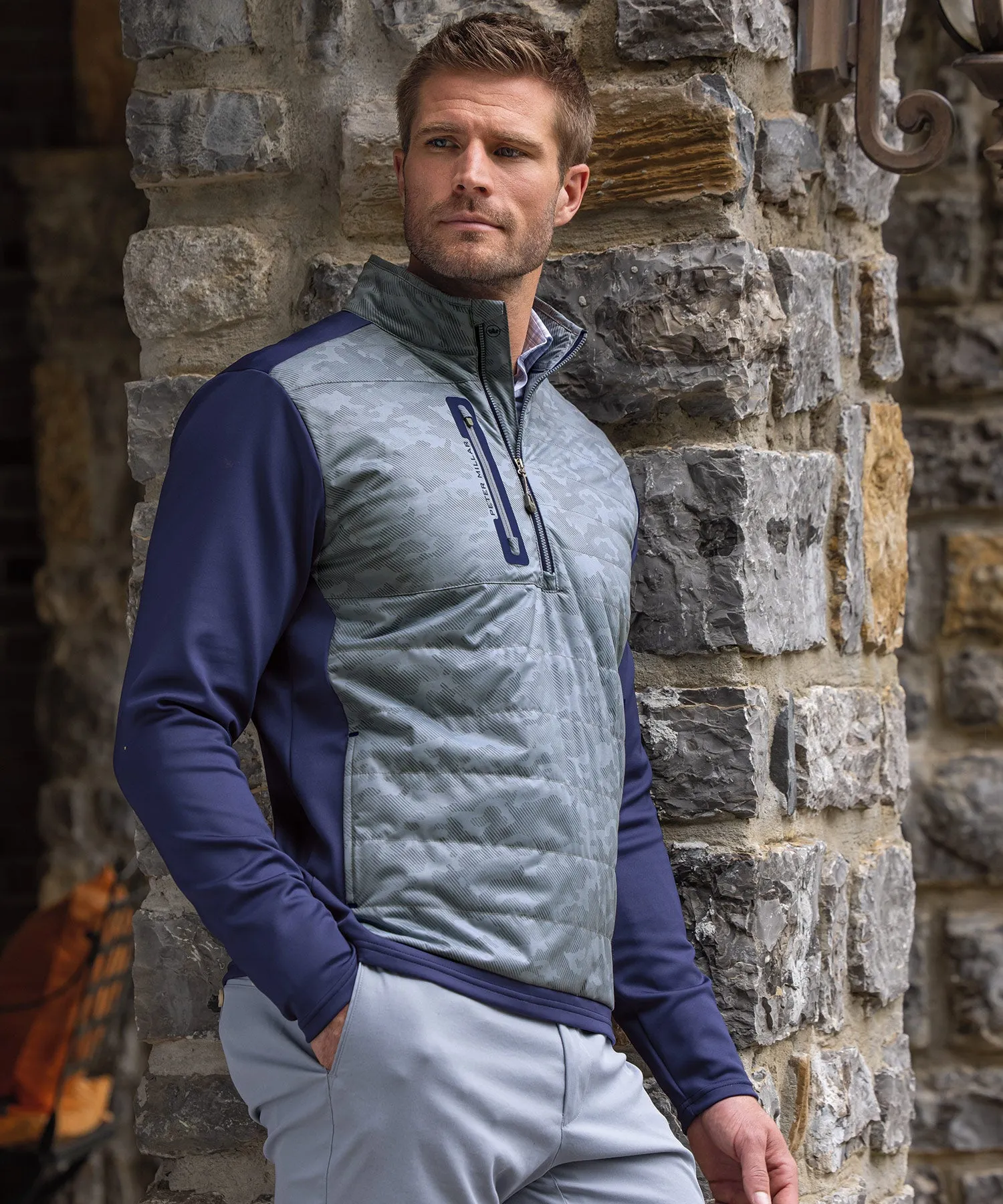 Peter Millar Hyperlight Hybrid Half-Zip Pullover